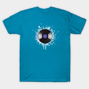 Disco de vinilo con manchas T-Shirt